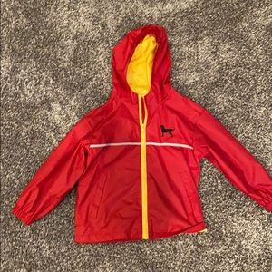 Red boys rain coat